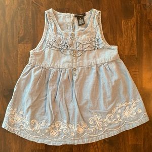 EUC Calvin Klein Jeans denim top, girls size 6